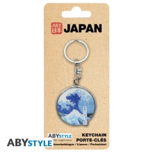 ABYSSE ABYKEY540 HOKUSAI KEYCHAIN GREAT WAVE