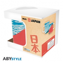 ABYSSE ABYMUGA232 HOKUSAI MUG 320 ML RED FUJI SUBLI