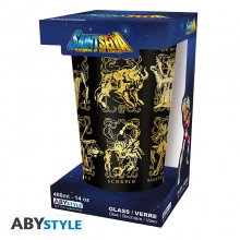 ABYSSE ABYVER279 SAINT SEIYA LARGE GLASS 400ML GOLD CLOTHS BOX