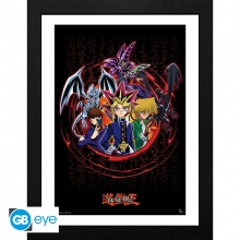 ABYSSE GBYDCO002 YUGIOH ! JOEY YUGI KAIBA FRAMED PRINT