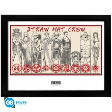 ABYSSE GBYDCO058 ONE PIECE STRAW HAT CREW FRAMED PRINT