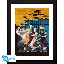 ABYSSE GBYDCO162 DEMON SLAYER KEY ART FRAMED PRINT 12 X 16