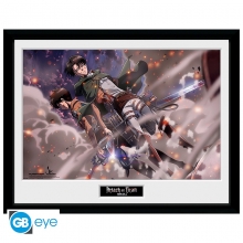 ABYSSE PFC1655 ATTACK ON TITAN SMOKE BLAST FRAMED POSTER