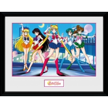 ABYSSE PFC2359 SAILOR MOON GROUP FRAMED PRINT 12 X 16