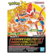 BANDAI 2730255 POKEMON SERIES INFERNAPE EVOLUTION SET ( SNAP )