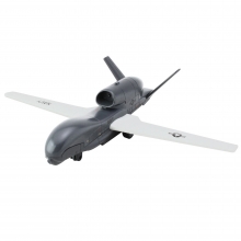 REALTOY 9809 RQ4 GLOBAL HAWK NAVY DRONE ( 5PULG WINGSPAN ) ( PLASTIC )