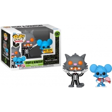 FUNKO 65023 POP SIMPSONS ITCHY & SCRATCHY SKELETON HOT TOPIC