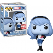 FUNKO 81419 POP MARVEL GWEN STACY BLUE WITH A HEART MARVEL COLLECTOR CORPS