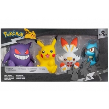 JAZWARES PKW4455 POKEMON PACK DE 4 FIGURAS VINIL