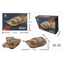 XUJA 23-22 BLOCKS MODEL 1:72 MIA2 TANK