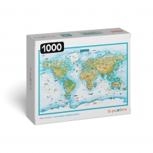 LAPUZZLERA EEMM17 PUZZLE MAPA MUNDI 1000 PIEZAS