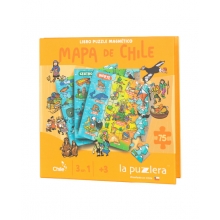 LAPUZZLERA PUZZLEMAGCHILE03 PUZZLE MAGNETICO CHILE 75 PIEZAS