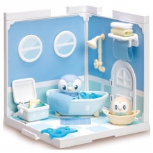 TOMICA 21322 POKEMON POKEPEACE HOUSE PIPLUP & ROWLET IN THE BATH