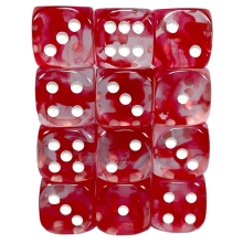 ROLE4 50401-12P SET OF 12D6 DIFFUSION CHERRY WITH WHITE