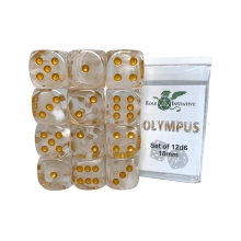 ROLE4 50416-12P SET OF 12D6 DIFFUSION OLYMPUS WITH METALLIC GOLD