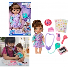 HASBRO F7536 BABY ALIVE BELLA VISITA MEDICA CABELLO CASTA�O