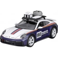 BURAGO 28029 1:24 RACE PORSCHE 911 DAKAR BLUE 953 ROUGHROADS