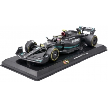 BURAGO 28510 1:24 RACE FORMULA MERCEDES W14 MODEL KIT W HELMET ( 2023 ) HAMILTON 44