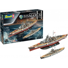 REVELL 05637 GIFT SET THE LEGENDARY BISMARCK ( 1:700 & 1:1200 )