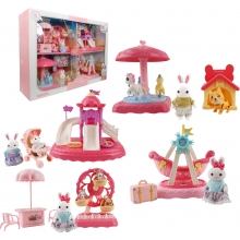 MEGATOYS 6702 RABBIT FAMILY IN THE PARK