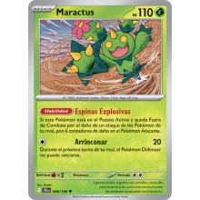POKEMON AVENTURAS COMPARTIDAS CARTA MARACTUS POCO COMA?N