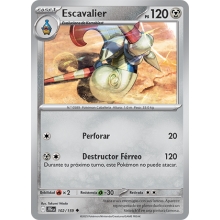 POKEMON AVENTURAS COMPARTIDAS CARTA ESCAVALIER POCO COMA?N