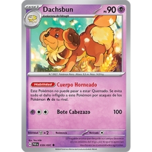 POKEMON DESTINOS DE PALDEA CARTA DACHSBUN POCO COMUN