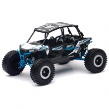 NEWRAY 57976B 1:18 POLARIS RZR XP 4 TURBO ROCK CRAWLER ( TITANIUM METALLIC )