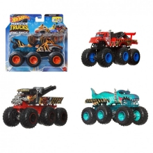 MATTEL HWN86 HOT WHEELS MONSTER TRUCKS CAMIONES REMOLQUE SORPRESA 1:64