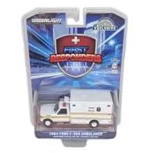 GREENLIGHT 67069 1:64 FIRST RESPONDERS 1994 FORD F - 350 AMBULANCE WASHINGTON DC METRO TRANSIT POLICE