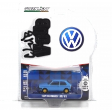GREENLIGHT 36100F 1:64 CLUB VEE - DUB SERIES 19 1982 VOLKSWAGEN GOLF MONACO BLUE SOLID PACK