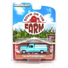 GREENLIGHT 48100C 1:64 DOWN ON THE FARM SERIES 10 1969 FORD F 250 FARM & RANCH SPECIAL REEF AQUA