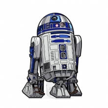FIGPIN STAR WARS A NEW HOPE R2 D2 ENAMEL PIN 751