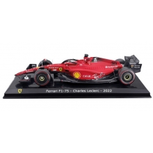MAGAZINE 24FER2025-03 1:24 2022 FERRARI F1-75 16 CHARLES LECLERC RED