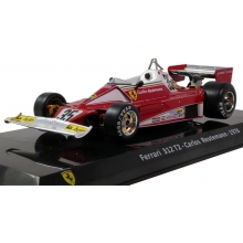 MAGAZINE 24FER2025-11 1:24 1976 FERRARI 312 T2 35 CARLOS REUTEMANN RED / WHITE