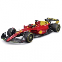 MAGAZINE 24FER2025-21 1:24 2022 FERRARI F1-75 16 CHARLES LECLERC ITALIAN GRAND PRIX RED / YELLOW