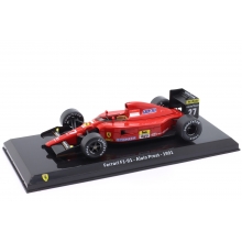 MAGAZINE 24FER2025-37 1:24 1991 FERRARI F1-91 27 ALAIN PROST RED