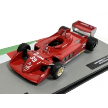 MAGAZINE F1ALFA177-35 ( ABF1M035A ) 1:43 1979 ALFA ROMEO 177 35 BRUNO GIACOMELLI RED