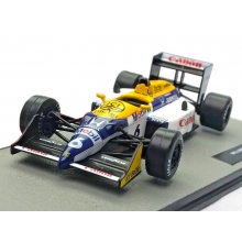 MAGAZINE F1FW11B ( ABF1M054A ) 1:43 1987 WILLIAMS FW11B 6 NELSON PIQUET YELLOW / BLUE / WHITE