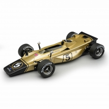 MAGAZINE F1LOTUS56B ( ABF1M111A ) 1:43 1971 LOTUS 56B 5 EMERSON FITTIPALDI GOLD BLACK