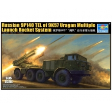 TRUMPETER 01026 1:35 RUSSIAN 9P140 TEL OF 9K57 URAGAN MULTIPLE LAUNCH ROCKET SYSTEM