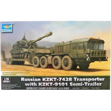 TRUMPETER 01039 1:35 RUSSIAN KZKT 7428 TRANSPORTER WITH KZKT 9101 SEMI TRAILER