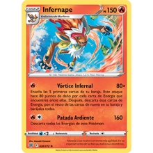 POKEMON ASTROS BRILLANTES CARTA INFERNAPE HOLO