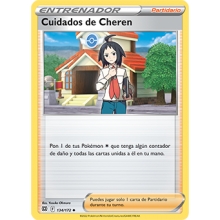POKEMON ASTROS BRILLANTES CARTA CUIDADOS DE CHEREN POCO COMUN