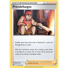 POKEMON ASTROS BRILLANTES CARTA PRENDEFUEGOS POCO COMUN