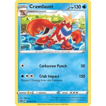 POKEMON ASTROS BRILLANTES CARTA CRAWDAUNT POCO COMUN
