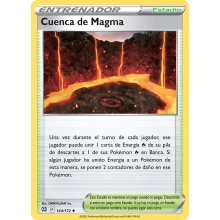 POKEMON ASTROS BRILLANTES CARTA CUENCA DE MAGMA POCO COMUN