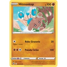 POKEMON ASTROS BRILLANTES CARTA HITMONTOP POCO COMUN