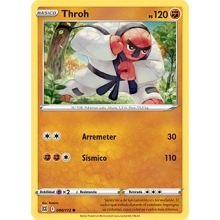 POKEMON ASTROS BRILLANTES CARTA THROH COMUN