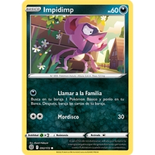POKEMON ASTROS BRILLANTES CARTA IMPIDIMP COMUN